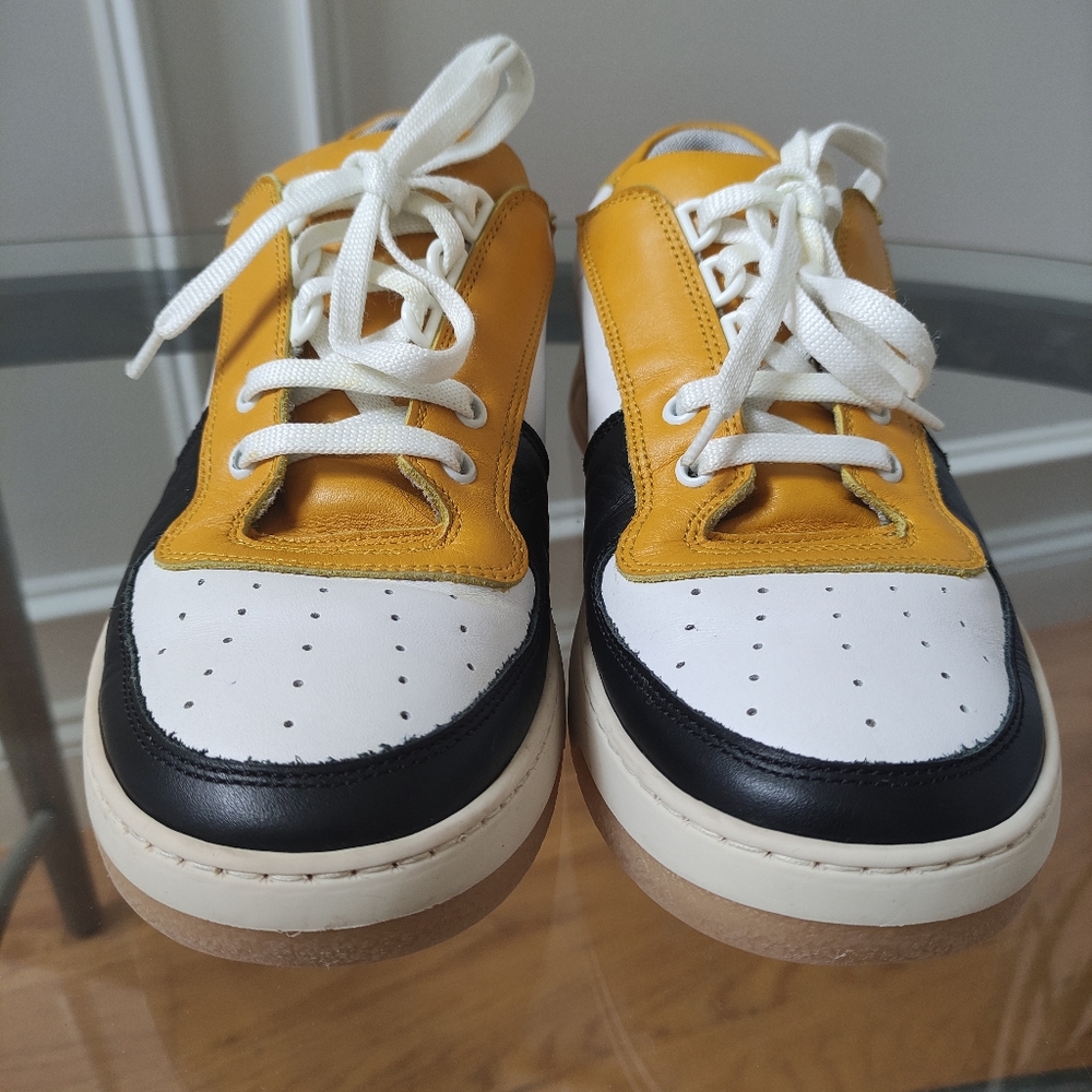 Acne Studios Yellow And White Perey Sneakers - Picture 7 of 11